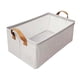 thumbnail image 2 of Caja de almacenamiento para armario,Contenedor de almacenamiento con marco de metal,Organizador de armario,Cesta organizadora de almacenamiento con as, 2 of 9