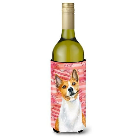 Basenji Love Wine Bottle Beverge Insulator Hugger