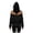 Black, variant on Women's Cropped Hoodies Sexy See Through Backless Fishnet Mesh Pullover Hoodie Sweatshirts Y2k Streetwear Gothic Clothes (Black,XS)