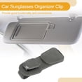 thumbnail image 3 of Clip de gafas de sol para coche Unique Bargains con imán, soporte universal para visera de sol, clip para gafas, ante/metal gris 13.5x5cm 1 pc, 3 of 7