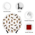 thumbnail image 4 of Honeii German Shepherd Dog Print Elegant Bone China Decorative Plate, Porcelain Plate,Art Crafts,Ceramic Ornaments for Home Office Wall Decor-7in, 4 of 6