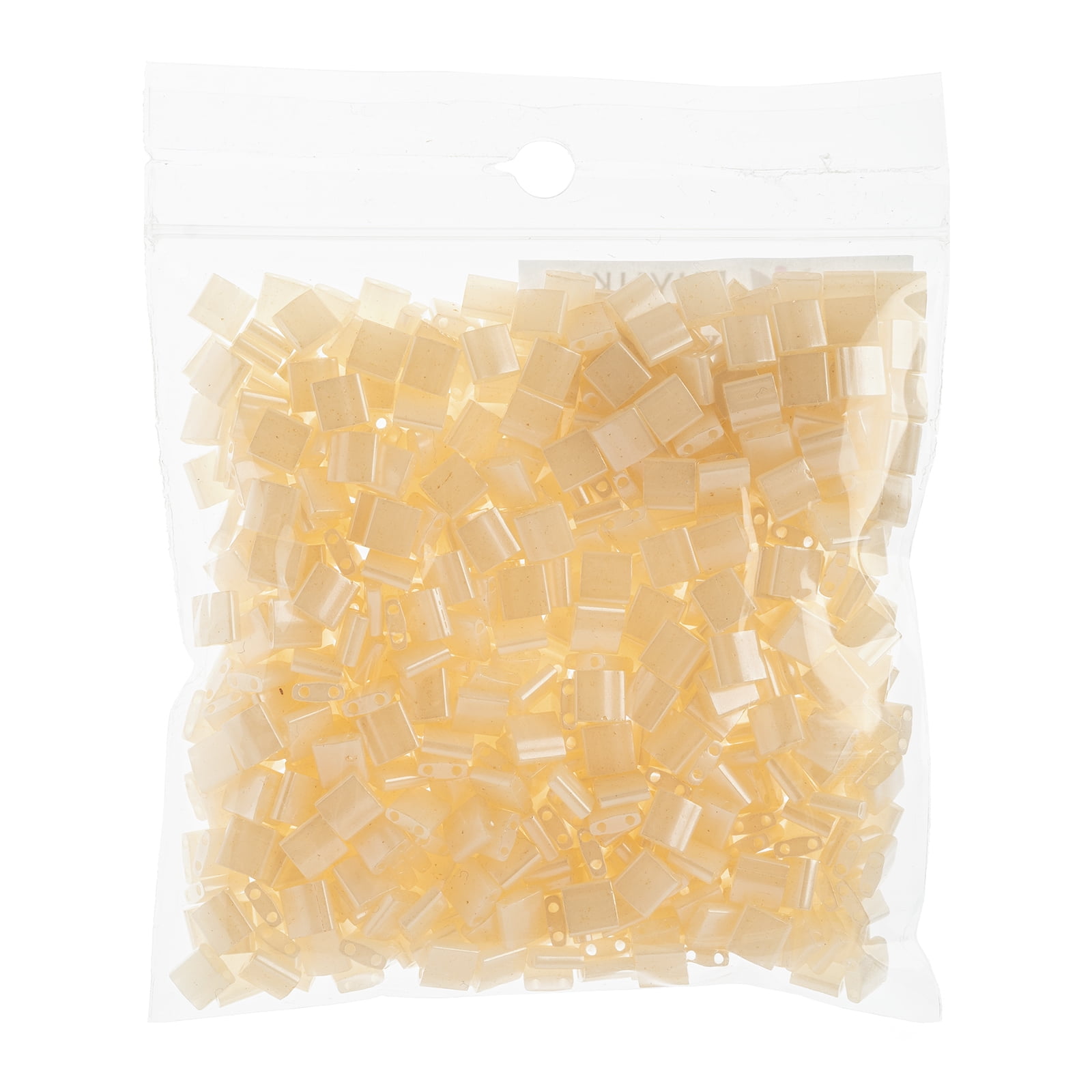 Miyuki 5x5mm TL-2365 Ivory Opaque Luster Tila Glass Square Beads 50 Grams