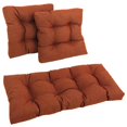 thumbnail image 1 of Coussins Capitonnés Carrés pour Causeuse d'Extérieur en Polyester Filé (Ensemble de 3), 1 of 2