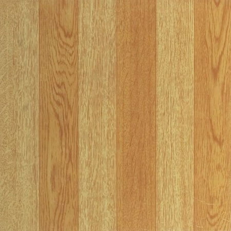 Achim Tivoli Light Oak Plank-Look 12x12 Self Adhesive Vinyl Floor Tile - 45 Tiles/45 sq. (Best Looking Vinyl Flooring)