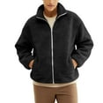 thumbnail image 4 of RXMEKW Mens Long Sleeve, Child-Sized Jacket with Zipper, Kangaroo Pocket, and Fleece Lining, 4 of 8