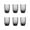 Gray, variant on Zafferano Perle Tumblers Grey Color Glasses -Set 6 Grey