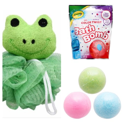 Crayola Bath Bombs Gift Set Fizzies, Crayon Blue Green Pink Colors w