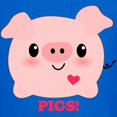 thumbnail image 3 of CafePress - Kawaii I Love Pigs Kids Dark T Shirt - Dark T-Shirt Kids XS-XL, 3 of 4