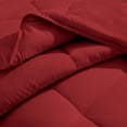 thumbnail image 3 of Bare Home Ultra-Soft Premium 1800 Series Goose Down Alternative Comforter Set - Hypoallergenic - All Season - Plush Siliconized Fiberfill (King/Cal King, Red), 3 of 6