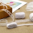 thumbnail image 4 of 2 Metros Tela Floral Con Cinta de Encaje Blanco Por Rollo Para Invitación de Boda, Tarjetas, Decoración, Costura, Fabricación de Lazo Para El Pelo, Envoltura de 15 cm de medio borde de encaje Baoblaze Ajuste de encaje, 4 of 8