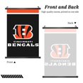 thumbnail image 2 of Cuadro colgante de PVC negro personalizado del equipo de fútbol de los Bengals, varios tamaños, decoración de interiores, cuadro colgante de pared, cuadro decorativo para mesita de noche, 2 of 7