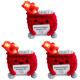 thumbnail image 1 of Lindo Crochet Contenedor Basura Fuego Apoyo Emocional Regalos Divertidos () Rojo, 1 of 4