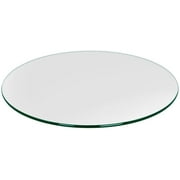 34 Inch Round Glass Table Top - 3/8" Thick - Tempered - Pencil Edge | By Dulles Glass