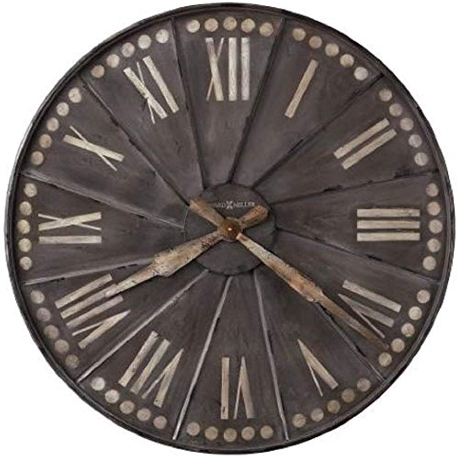 Howard Miller Stockard Wall Clock 625 630 Oversized Recessed Metal with Quartz Movement