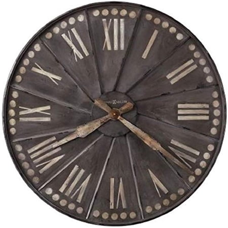 Howard Miller Stockard Wall Clock 625-630 Oversized Recessed Metal with Quartz Movement
