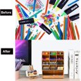 thumbnail image 3 of Wooden Desk Organizer, Easy To Assemble And Clean For Multi Functional Use (Cherry Wood), 3 of 4