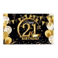 thumbnail image 3 of Cateissary Banner de fondo de feliz cumpleaños Fondo de fotografía Banner de feliz cumpleaños Kits de decoración para fiestas 21 años Cateissary HA002690-03, 3 of 6