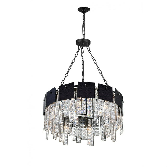 Lustre à 8 Lumières avec Finition Nickel Poli