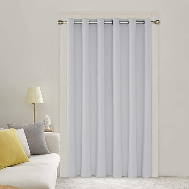 Deconovo Thermal Insulated Patio Door, Room Darkening Curtains For Sliding Glass Doors