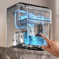 thumbnail image 6 of Goosiay Nugget Countertop Ice Maker, 33 lbs Daily Crushed Pellet Pebble Ice Maker Machine Portable Countertop, Stainless Steel, Silver, 6 of 10