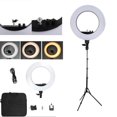 thumbnail image 1 of SalonMore Pro Photography Set 18 Inch 240-LED 5500K 50W Dimmable Ring Light Kit, 1 of 5