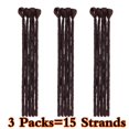 thumbnail image 2 of 3 Paquets d'Extension de Dreadlocks Faits à la Main Dreadlocks pour Hommes Mode Reggae Cheveux Style Hip-Hop Dreadlocks Synthétiques Cheveux pour Hommes Noir Foncé 12”-75 g, 2 of 6