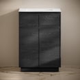 thumbnail image 6 of St. Tropez 24" Freestanding Bathroom Vanity in Black Oak with 3-Hole Widespread Sink Top, 6 of 6