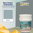 thumbnail image 2 of PINTEX Kit Pinta-me Pintura Vinil-Acrílica 19 L | Incluye Brocha, Mini Rodillo, Felpas, Masking Tape y Plastiprotector | Acabado Mate | Fácil Aplicación | Interiores y Exteriores | Humo, 2 of 5