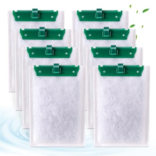 8 Count Medium Filter Cartridges Compatible with Tetra Whisper Bio-Bag Filters Medium Replacement Filter Cartridges for Whisper ReptoFilter and 10i IQ10 PF10 Power Filters -Ready to Use