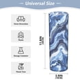 thumbnail image 2 of Haosy Plastic Flower Vase 11.8 inch Tall Clear Cylindrical Vases for Centerpieces Home Wedding Decor Blue Black White Marble, 2 of 6