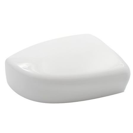 Right Side Mirror Cover Cap for Nissan Vehicles 2012-2019, Unpainted White ABS Replacement