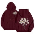 thumbnail image 4 of Bovemsi Hoodie for Women Cute Graphic Hoodies Girls Oversized Fleece Lined Hooded Sweatshirts With Hood Fall Trendy 2025 Lightweight Hoodies, 4 of 4