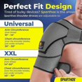 thumbnail image 4 of Arm Support Brace with Compression Sleeve for Shoulder Pain Relief Stability Strap Immobilizer Wrap and Ice Pack Pocket Included, 4 of 5