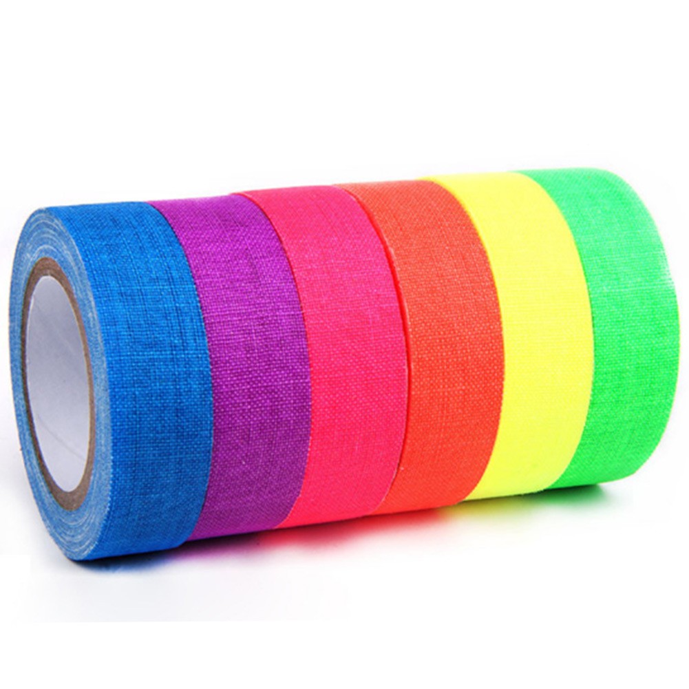 LKMEI 6Pcs Fluorescent Tape Luminous Glow In The Dark Night Dark Party