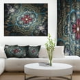 thumbnail image 1 of Fleur Fractale Violette Foncée - Impression sur Toile d'Art Floral, 1 of 3