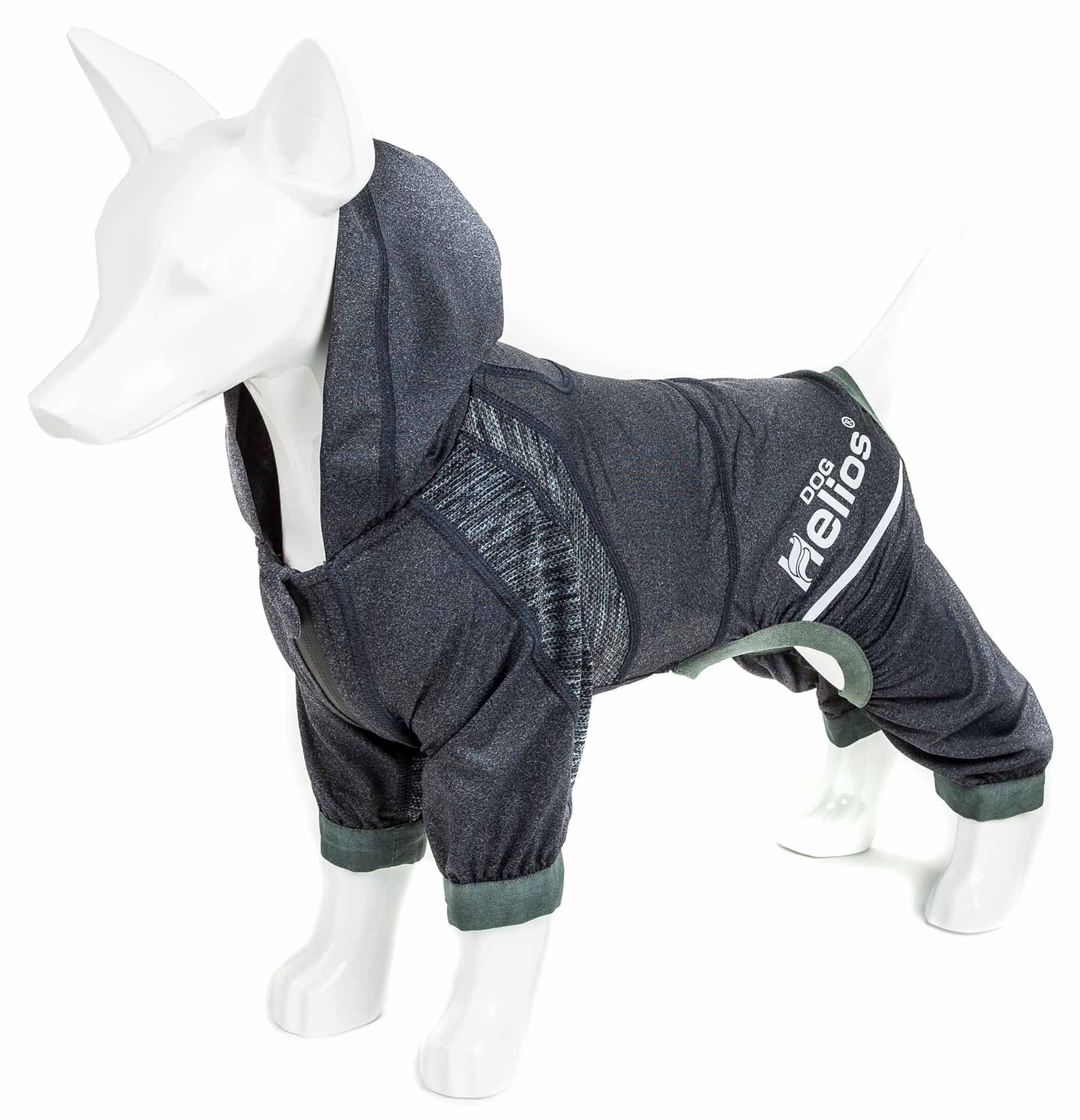 Dog Helios ® 'Namastail' Lightweight 4-Way Stretch Breathable Full Bodied Performance Yoga Dog Hoodie Tracksuit