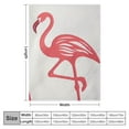 thumbnail image 4 of WERPE Flamingo Blanket Bookmark Gifts for Women Girl Pink Cow Print Flamingo Throw Blankets Warm Fuzzy for Flamingo Lover Kids Bedroom White, 4 of 6
