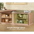 thumbnail image 6 of 70.9" Farmhouse L Shaped Computer Desk with 3 Drawers and Storage Cabinet for Home Office, Study Writing Table with Storage Shelves, 6 of 7