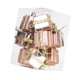 thumbnail image 1 of 9 piezas de adornos para árbol de Navidad, colgantes, manualidades, regalo reutilizable, pequeño regalo Oro rosa, 1 of 9
