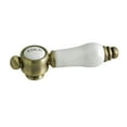 thumbnail image 4 of Kingston Brass KS1243BPL Bel-Air Double-Handle Wall-Mount Bridge Kitchen Faucet, Antique Brass, 4 of 5