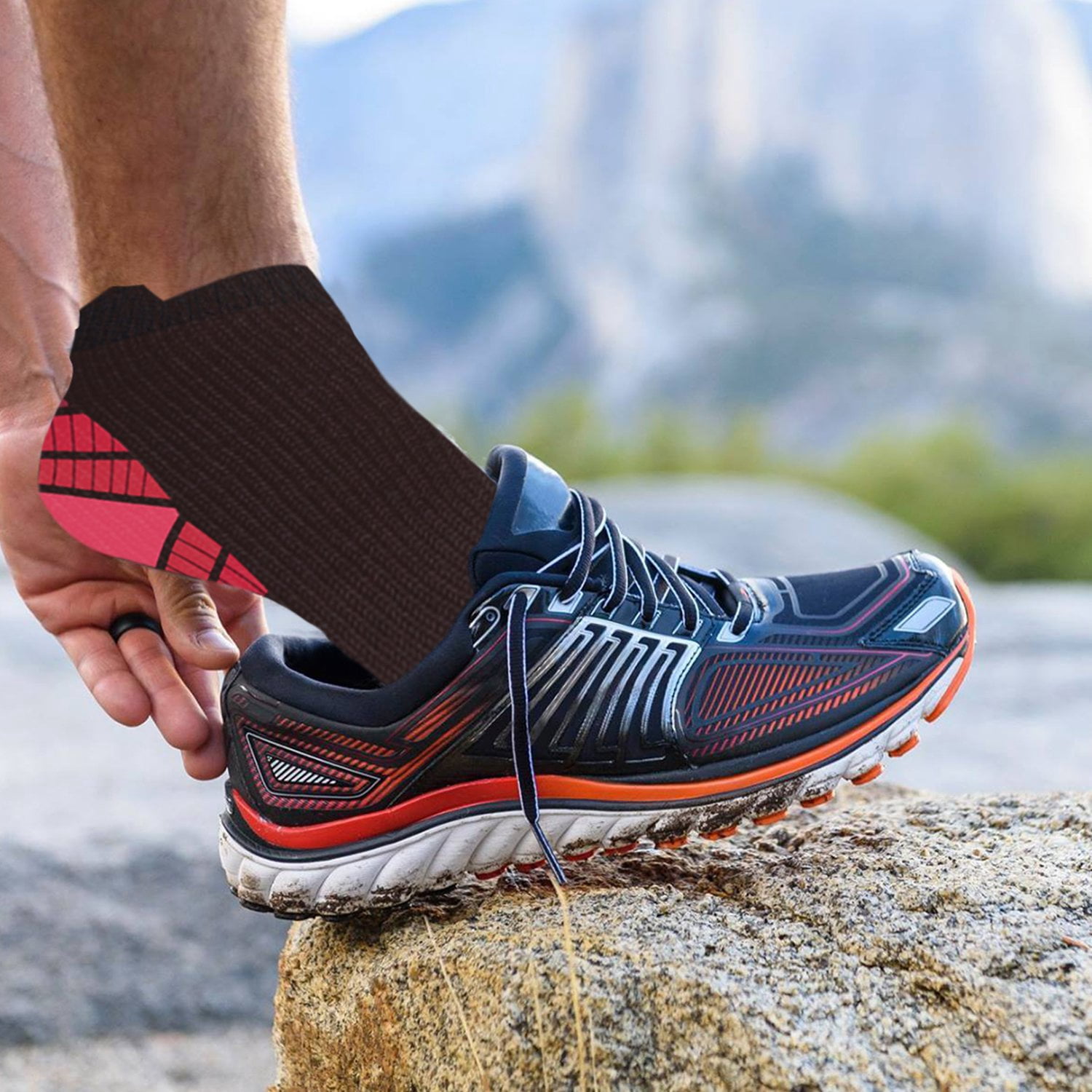 Compression Socks - Ankle High for Running, Athtletics, Travel - 6 Pair