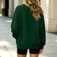thumbnail image 4 of Stralyhd Sweatshirt for Women Oversized Long Sleeve Crewneck Sweater 2026 Winter Casual Fashion Pullover Tops Comfort Loose Fit Clothes Basic Lounge Wear Dark Green XXL, 4 of 4