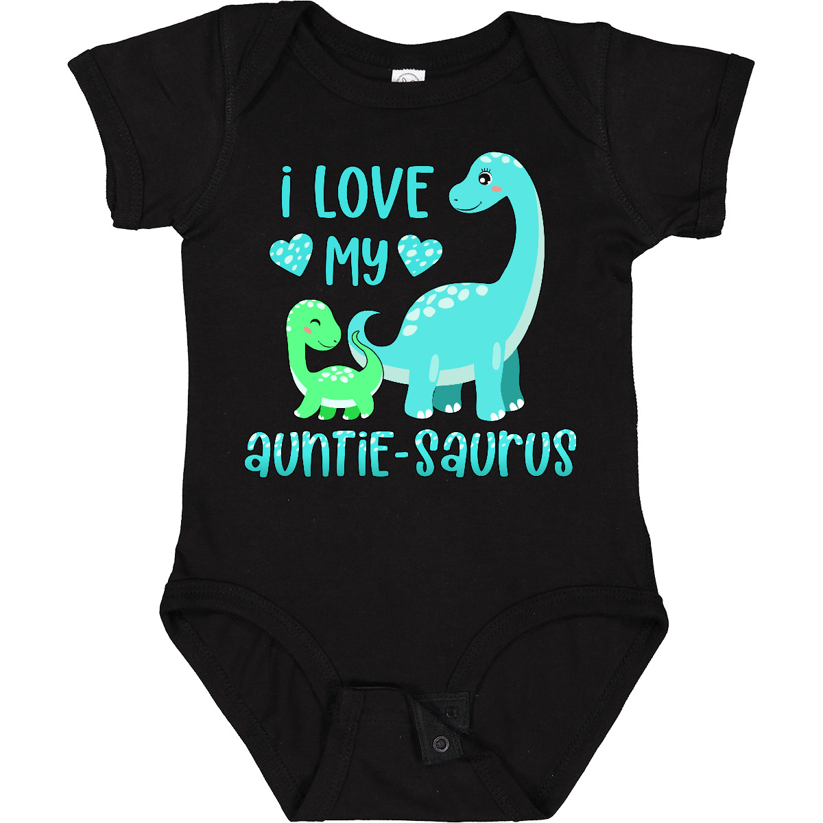 Inktastic I Love My Auntie-saurus Cute Brontosaurus Family Boys or Girls Baby Bodysuit