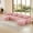 Pink, variant on 4-seater U-shaped Boneless Sofa 32D High Density Sponge Bottom Anti-Slip Design,No Assembly Required Ergonomic Design,Free Combination Full-compression Vacuum Packaging for Living Rooms (Chocolate)