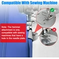 thumbnail image 6 of 4Pcs Universal Sewing Rolled Hem Presser Foot, 7/8/9/10mm Wide Rolled Hem Foot, Sewing Machine Presser Foot Hemmer Foot, Home Industrial Curved Scroll Hemmer Foot, 6 of 8