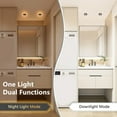 thumbnail image 2 of Black Pot Lights LED 3 Inch Black Recessed Lighting with Night Light, Dimmable & 5CCT Selectable Slim Downlight Soffit Lights, 6W, cETL, IC & Wet Rated, 24 Pack, 2 of 7