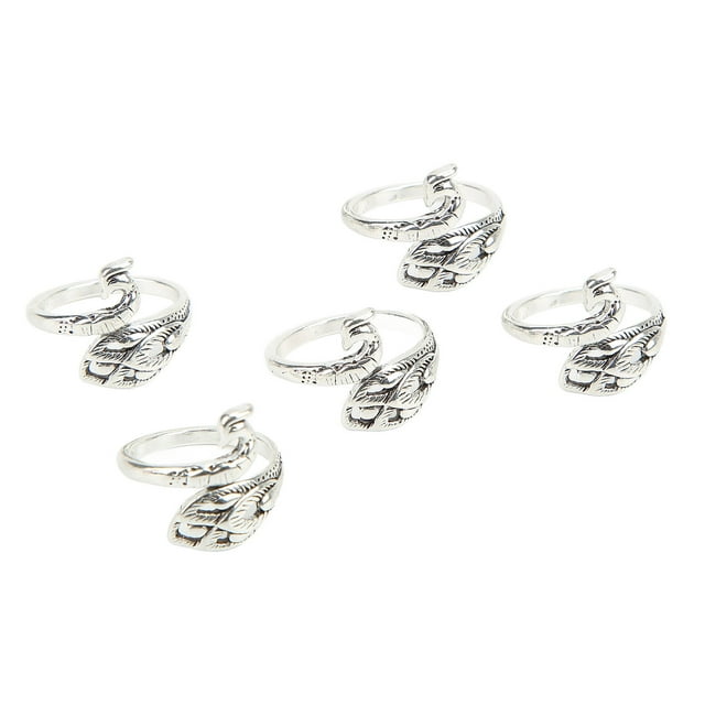 Crochet Rings, Open Design Stainless Steel Crochet Tension Rings For DIY Jewelry Accessories
