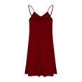 thumbnail image 4 of Coorders Sleeveless Midi Dress, Women’s and Women’s Plus, Wine,Size,L, 4 of 8