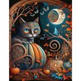 thumbnail image 1 of Kit de pintura de diamante 5D FLhrweasw gato taladro redondo completo decoración del hogar, 1 of 9