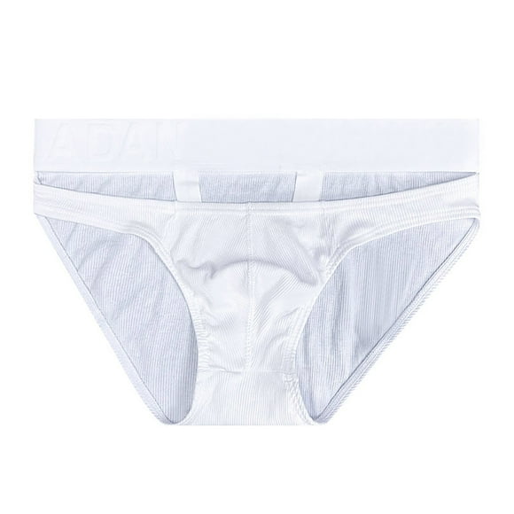 GDREDA Sheer Men's Thongs Men's Thong See Through Underwear Suspender T Pants Sexy Men Breathable Triangle Underwear Sexy White,XL